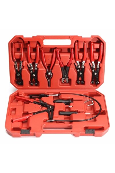 Genel Markalar 9 Parça Hortum Kelepçe ve Pense Seti, Dayanıklı ve Çok Amaçlı El Aracı