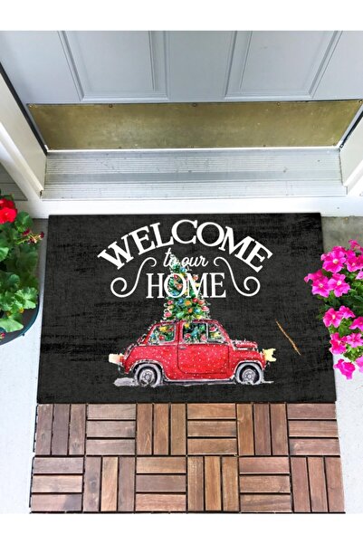 Buket Home مرحبًا بكم في سجادة الباب الأمامية للمنزل، سجادة باب مزخرفة، سجادة...