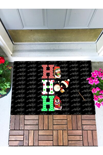 Buket Home Ho Ho Ho Covoraș pentru ușă Covoraș decorativ pentru ușă Covoraș p...