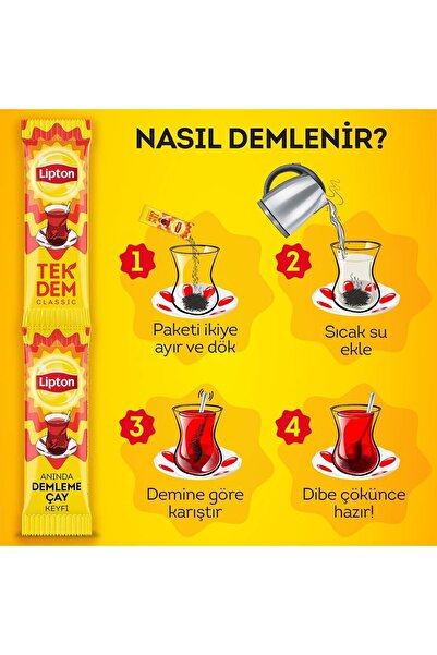 Lipton Anında Çay Tek Dem Klasik 10 Lu Paket X 3
