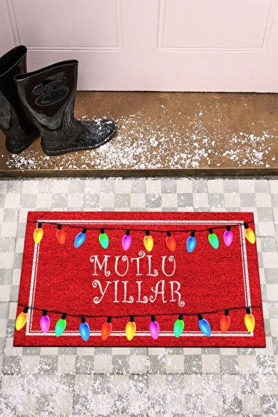 Monnhein Yılbaşı Kapı Önü Paspası Yılbaşı Dekoru Dış Mekan Ve Ev Içi Paspas