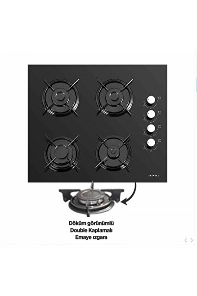 Luxell Ankastre Siyah Opall Set (B66-SGF3 - LX-40TAHDF - DA6-835)