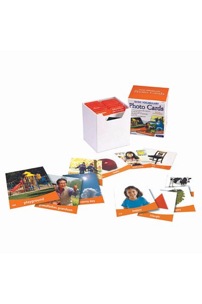 Learning Resources Basic Vocabulary Photo Card Set (English)