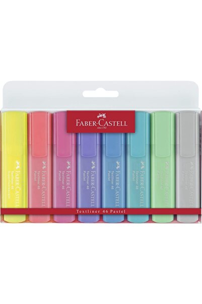 Faber Castell قلم تمييز فابر كاستل، ألوان باستيل 4، 8 عبوات