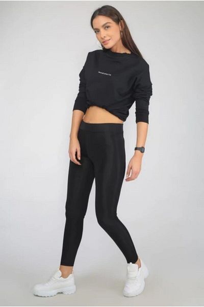 Artisan underwear Women's Black High Waist Shiny Disco Tights