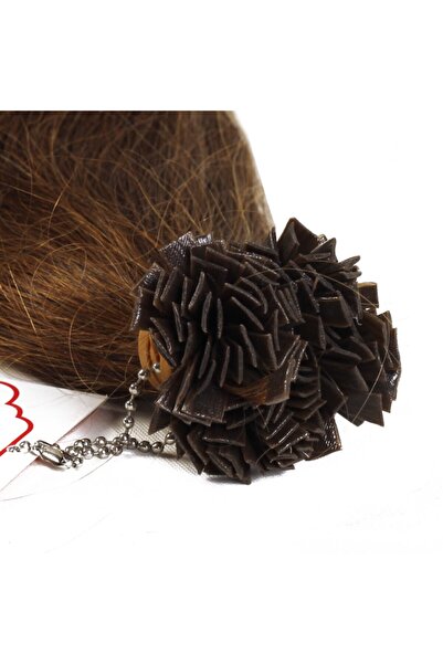 AYTUĞ PERUK Doğal Saç Keratin Kaynak Koyu Kumral 25 Adet 70 cm