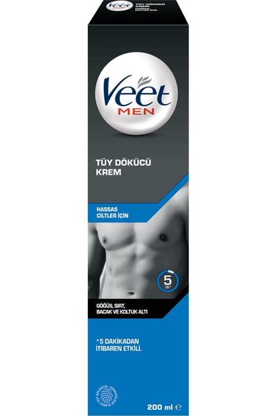 Veet Men Hassas Ciltler Için Tüy Dökücü Krem 200 Ml
