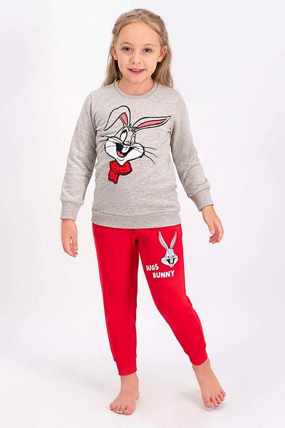 Lola & Bugs Bunny Σετ φόρμας για κορίτσια Bugs Bunny Licensed Beige