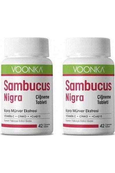 Voonka Sambucus Nigra Chewing Tablet 42 Pieces X 2 Pieces