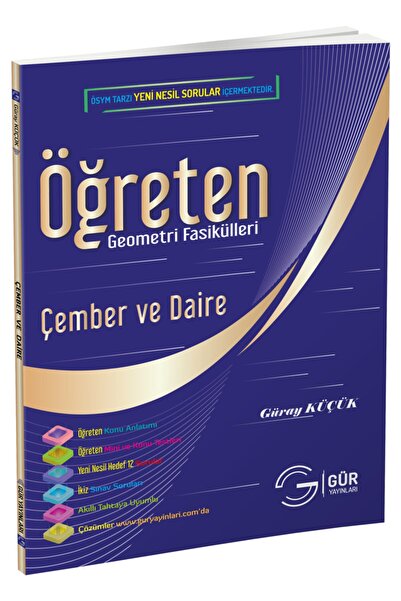 Gür Yayınları Tyt Ayt Öğreten Geometri Fasikülleri Çember Ve Daire Konu Anlat...