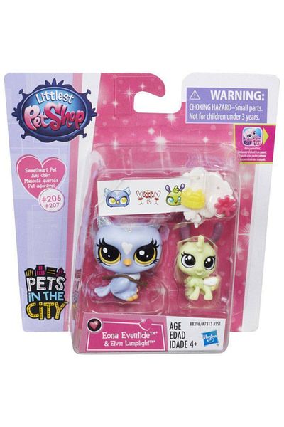 Littlest Pet Shop Mini and Cub Eona Eventide, Elvin Lamplight Minis Pet Shop Original Minis Lps