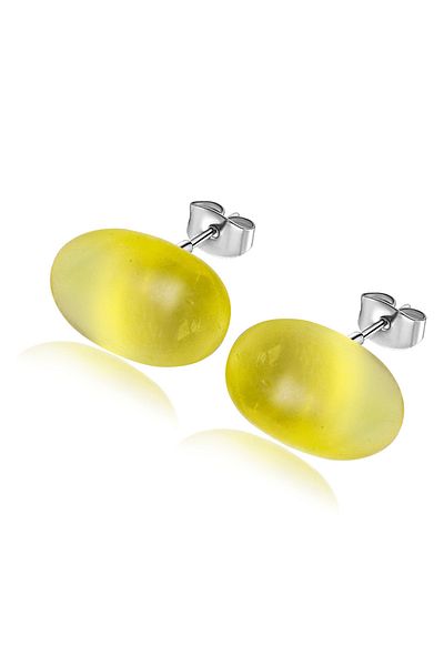 Tesbih Atölyesi Certified Women's Natural Drop Amber Earrings