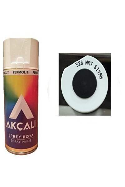 Akçalı 526 Mat Siyah Permolit Sprey Boya 400 ml