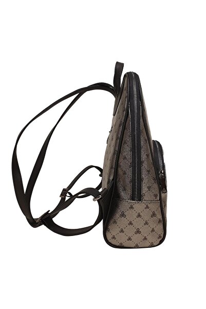 Ysmn Γυναικείο σακίδιο πλάτης με μονόγραμμα Platinum Yc041581slg