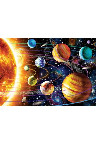 Art Puzzle Solar System 1000 Piece Neon Puzzle