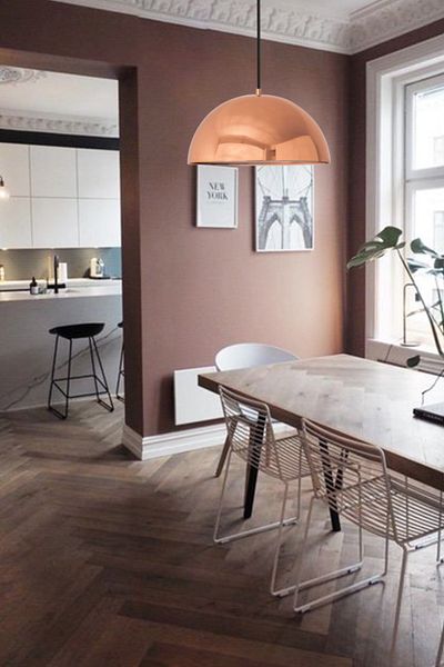 Bamyum Shiny Copper Color Single Chandelier Pendant Lamp Vintage Cafe Restaurant Dining Room Desktop Oven