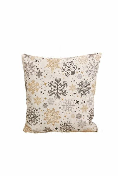 biblom New Year Concept Pillow Cushion Cover Single -Fiber-Duck Linen Fabric-...
