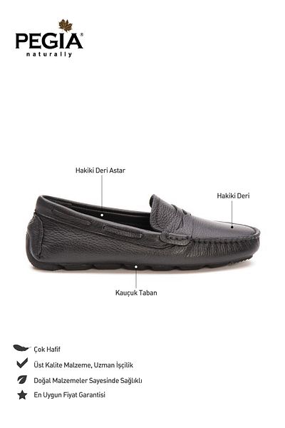 Pegia Genuine Leather Women's Loafer Shoes 700901