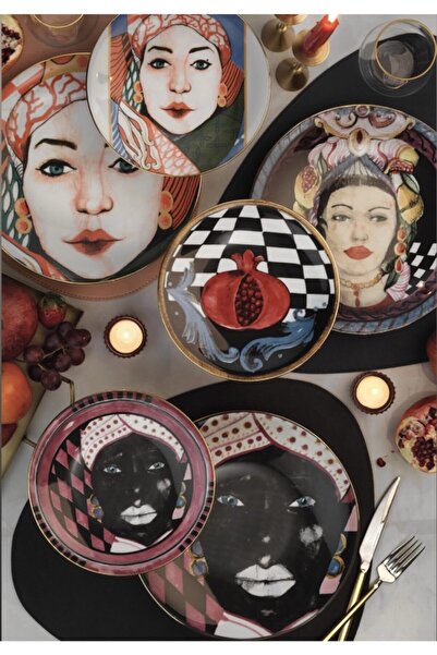 Kütahya Porselen Sophia Femina 6’lı Servis Tabağı