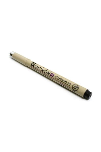 Bruynzeel - Sakura 0.3 Black Sakura Pigma Micron Drawing Pen