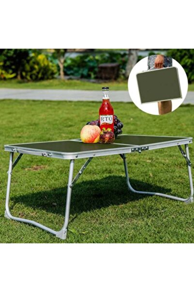 Taşıyıcı Hırdavat Çanta Tipi Mini Kamp Masası Katlanır Kamp Masası 60x40 Cm