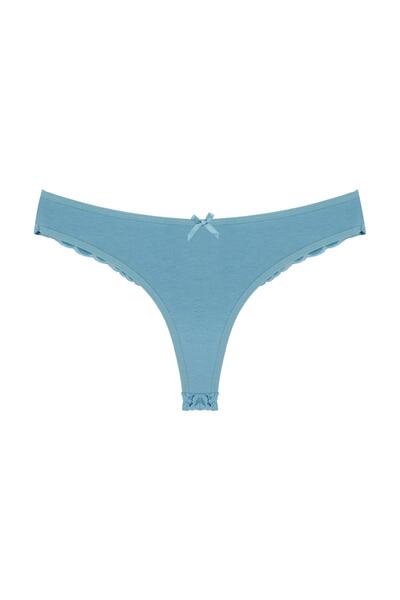 Zena Бавовняні мереживні стрінги для жінок - набір з 3 штук