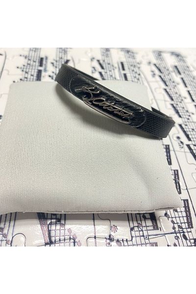 Herşey Nota Ataturk Signed Black Bracelet