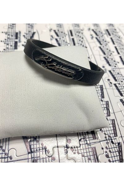 Herşey Nota Ataturk Signed Black Bracelet