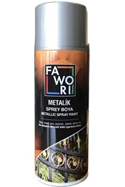 Fawori Faworı Metalik Sprey Boya Metalik Gri 357
