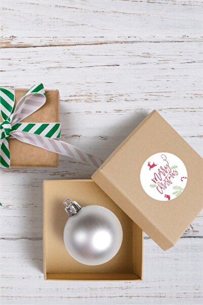 Spacepiks Novogodišnja nalepnica za pakovanje 115 komada, prečnik 4 cm