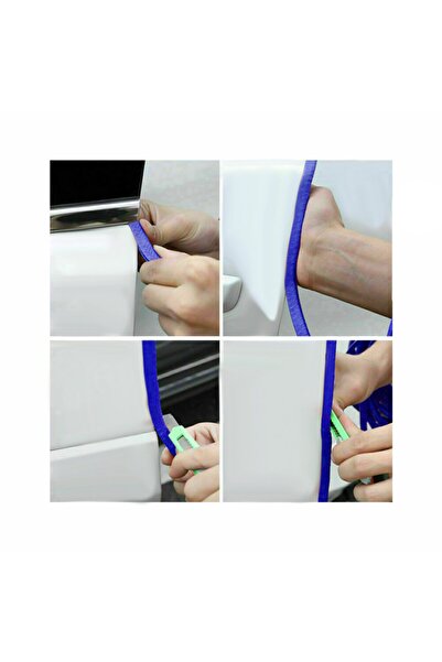 C9 Mavi Oto Kapı Fitili Çizilme Çarpma Önleyici Araç Kapı Koruyucu Fitil 5 Metre