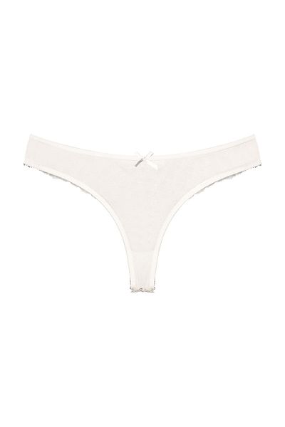 Zena Cotton Lace String Women's Panties - Set of 3