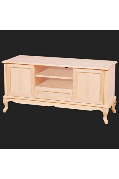 Evim-E Aksesuar 120 cm Lükens Ayaklı Ahşap Tv Sehpası Hâm & Cilasız