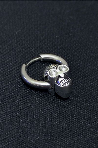 The Collection Skull Hoop Earrings