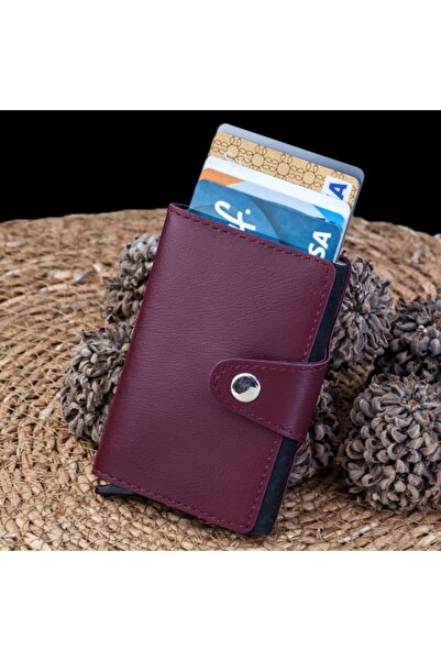 Carlino Vinleks Deri Mekanizmalı Cüzdan Kartlık 5 Renk Kd104