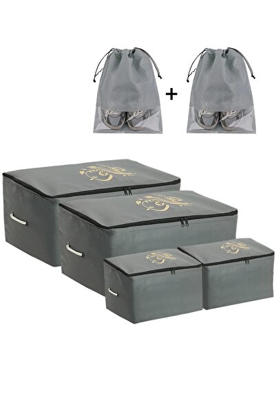 umbellatum Hurç 2 Adet 52x28x21 Cm , 2 Adet 30x22x18 Cm Cm Ve 2 Adet Çok Amaçlı Hurç