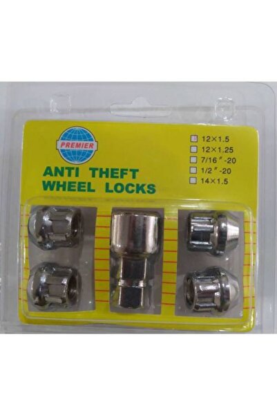 Premier Jantlarınıza Kilitli Somun Takımı M12x1.5 Krom Kaplı Boy 22 Mm Arkası...