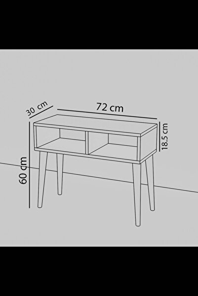 Remaks Retro Tv Sehpası Beyaz Mermer