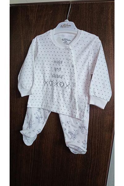 Aziz Bebe Baby Double Suit Set with Booties