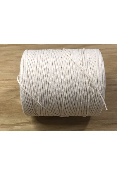 Dolide Φυτίλι κεριού από 100% βαμβακερό πλέγμα (MUM TWINE) Μέγεθος 14 - 1 μέτρο