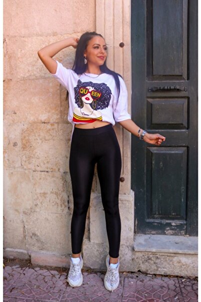 bonbonetti chocolate baby&kids Γυναικείο ψηλόμεσο Full Gathering Μαύρο γυαλισ...