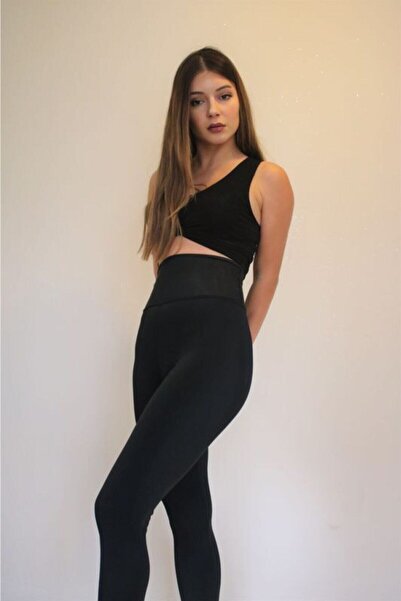 Momslab Collanți negri cu talie foarte înaltă modelați cu corset
