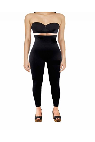 Momslab Crne ženske tajice visokog struka