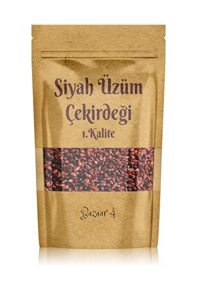 BAZAAR 4 Siyah Üzüm Çekirdeği Black Grape Seed 125 Gr