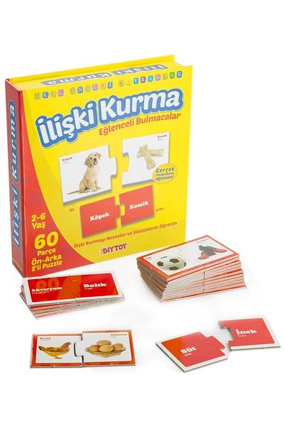 Dıy Toy/Taba Grup Fun Puzzle: Relationship Building, Suitable for 2-6 Years Old / Educational Activity / Preschool Development