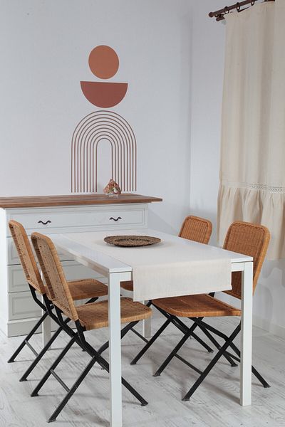 cotton maison Natural Runner Απλό Βαμβακερό Λινό Αυθεντικό 40x110 εκ