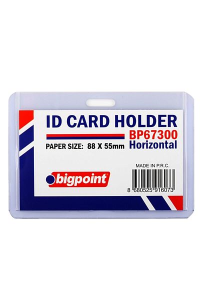 Bigpoint Card Container Horizontal Transparent 88X55Mm 100 Bags