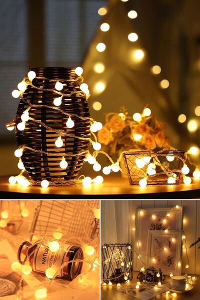 Trendpoint 20 Ledli 3 Metre Şerit Led Sembollü Kablolu Süsleme Dekoratif Aydı...