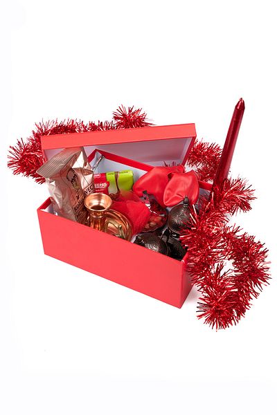 DMT COPPER HOME New Year's Package with Candle Pot & Cup & Turkish Coffee & Chocolate