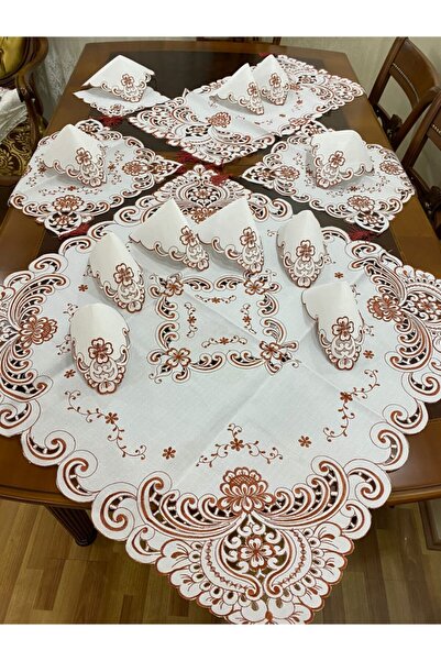 antika rahibe Keten 16 Parça Salon Takımı